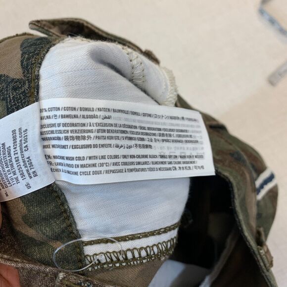 Abercrombie & Fitch Annie High Rise Pant 24 Camo Ankle Straight Tuxedo Stripe - Picture 9 of 11